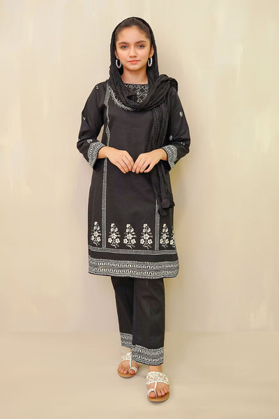Cotton Block Printed 3 Pc Suit