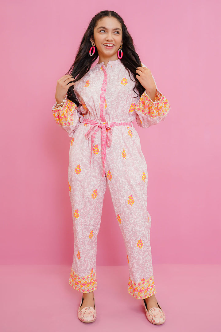 Viscose Cotton Printed Jumpsuit - Wear Ochre