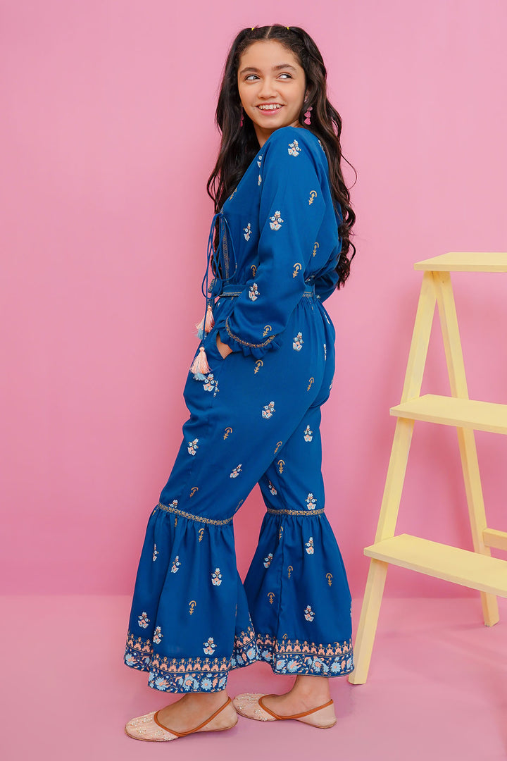 Cotton Printed Jumpsuit - Wear Ochre
