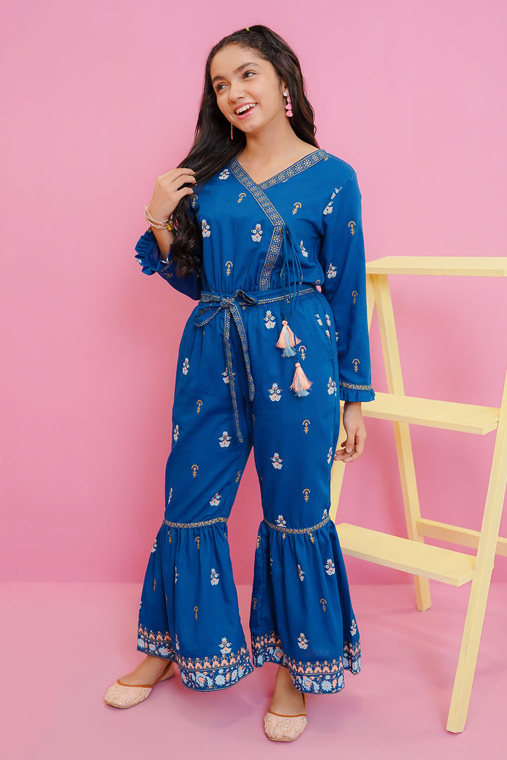 Cotton Printed Jumpsuit - Wear Ochre