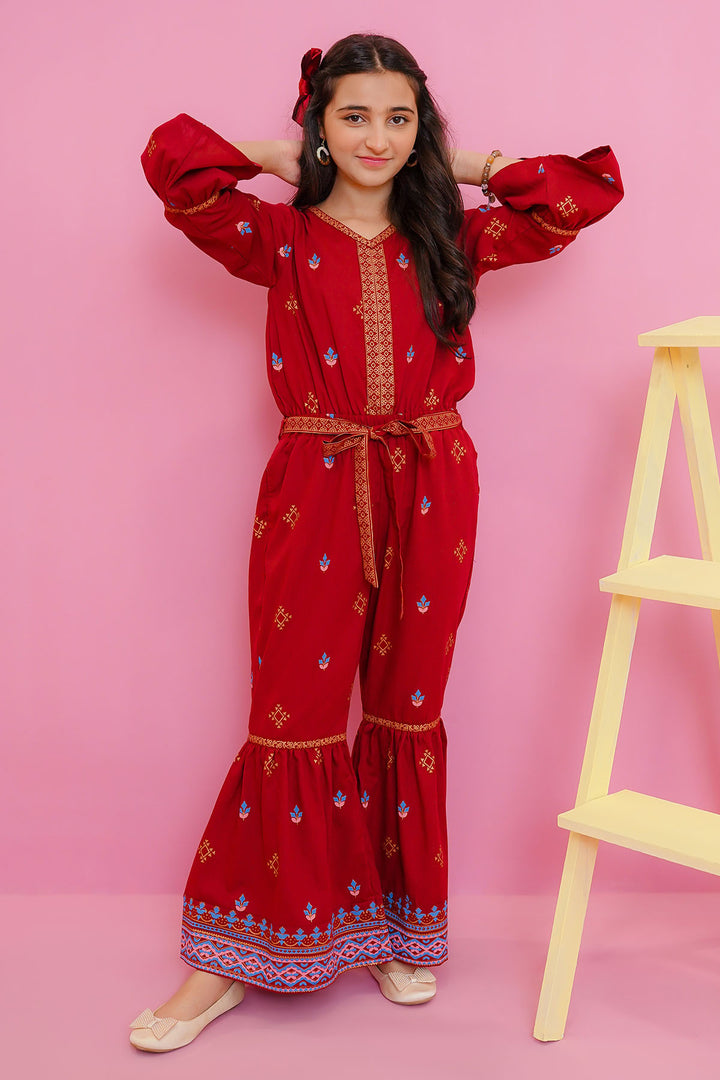 Cotton Printed Jumpsuit - Wear Ochre