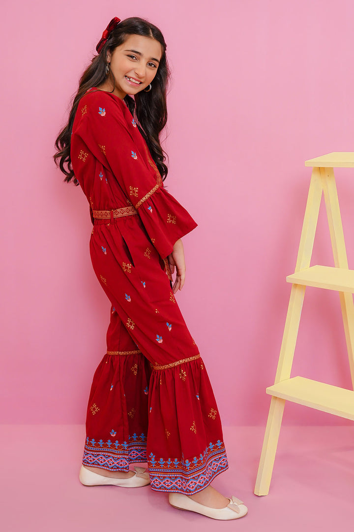 Cotton Printed Jumpsuit - Wear Ochre