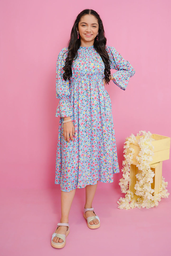 Linen Printed Dress - Wear Ochre