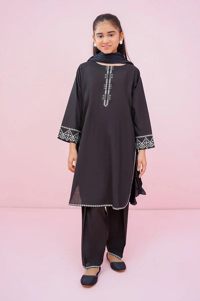 Cotton Embroidered 3 Pc Suit