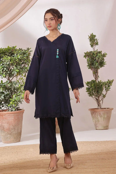 Chambray Cotton Women's 2 Pc Suit