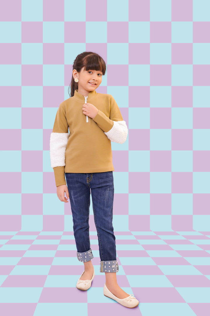Ottoman Zipper T-Shirt - Wear Ochre