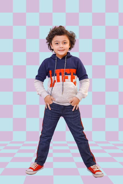 Fleece Printed Hoodie