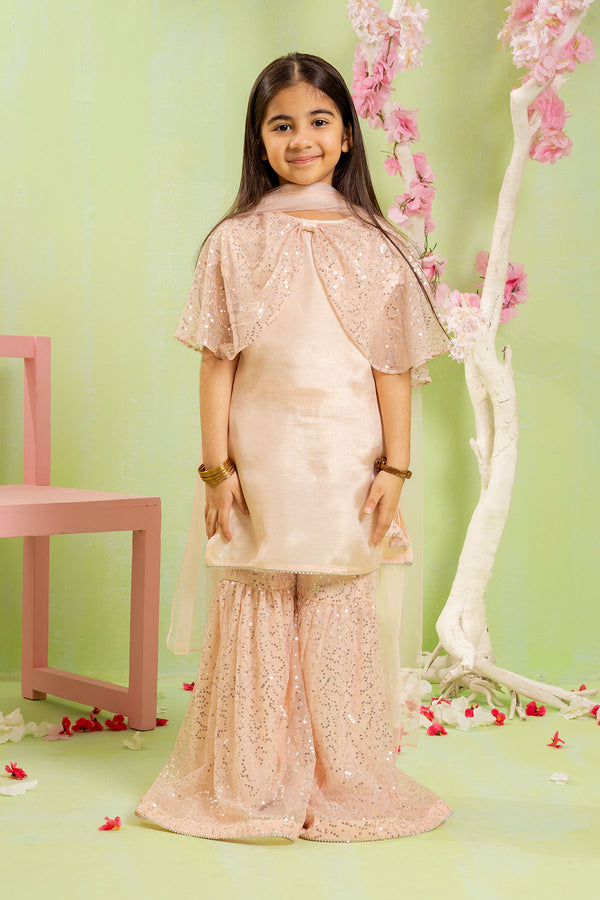 Shop Cotton Silk Embroidered 3 Pc Suit—stylish, elegant, and comfortable girls' wedding dress for kids.