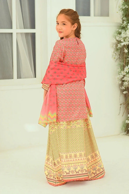 Best Herringbone Digital Printed 3 Pc Suit - Wear Ochre -