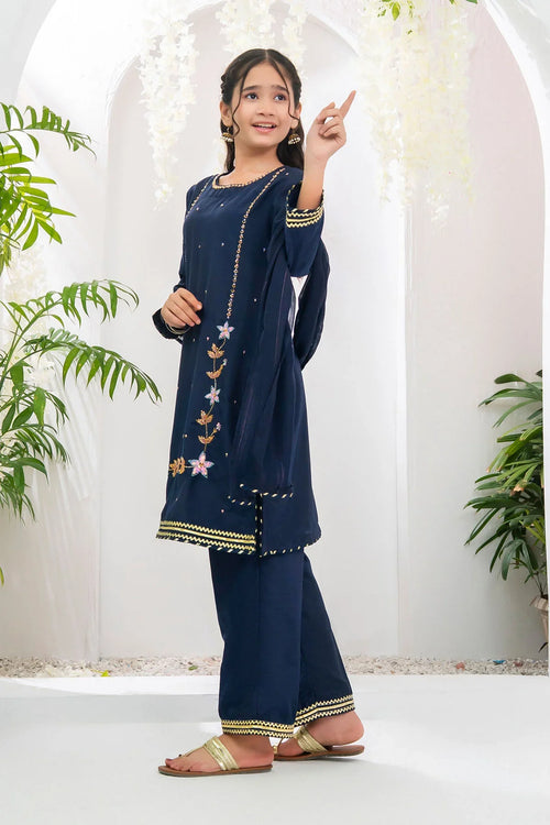 Best Chiffon Hand Adda Work 3 Pc Suit - Wear Ochre -