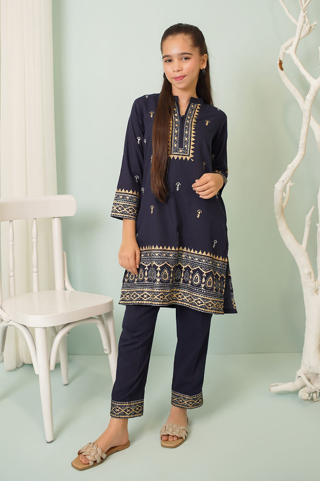 Cotton Printed 2 Pc Suit - Wear Ochre