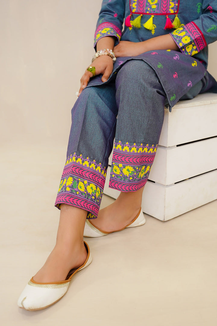 Cotton Chambray Printed Co-ords - Wear Ochre