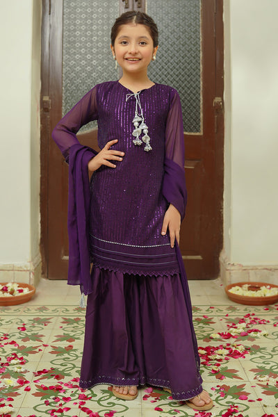 Chiffon Embroidered 3 Pc Suit