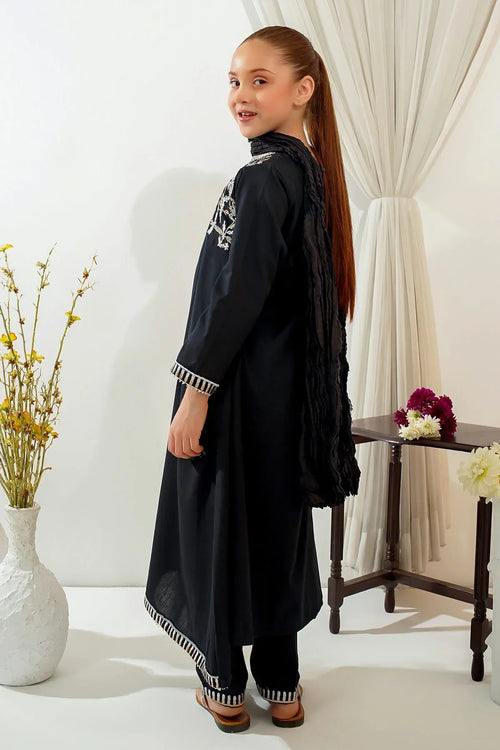 Best Cotton Embroidered 3 Pc Suit - Wear Ochre -