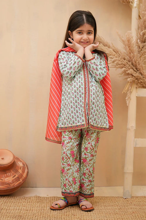 Best Swiss Lawn Digital Printed 3 Pc Suit - Wear Ochre -