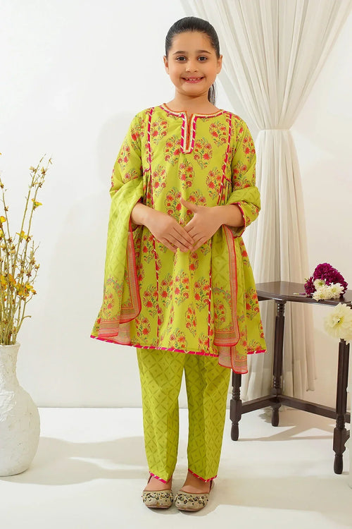 Best Swiss Lawn Digital Printed 3 Pc Suit - Wear Ochre -