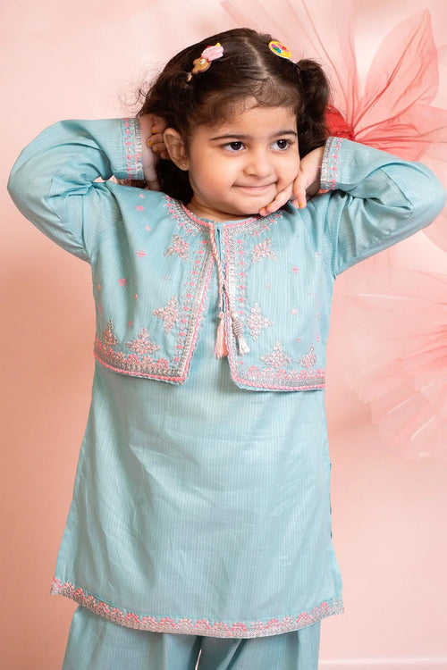 Best Cotton Embroidered 3 Pc Suit - Wear Ochre -