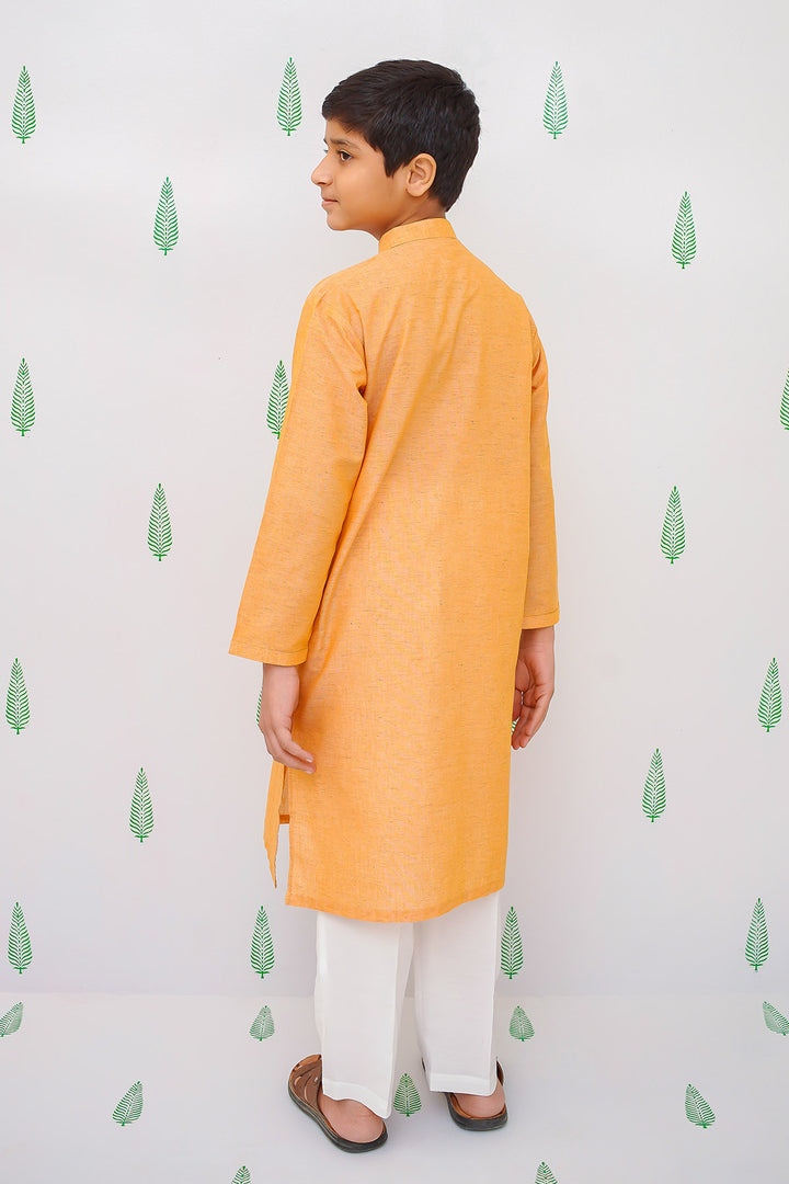 Multi Yarn Cotton Kurta + Trouser - Wear Ochre