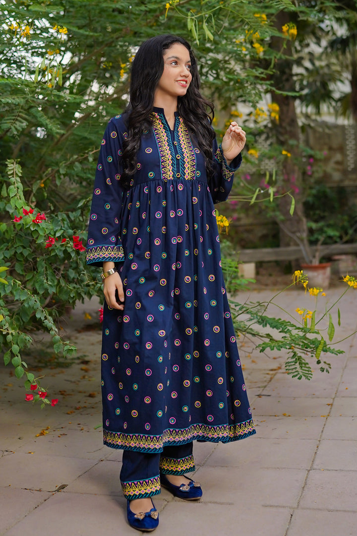 Cotton Printed 2 Pc Suits - Wear Ochre