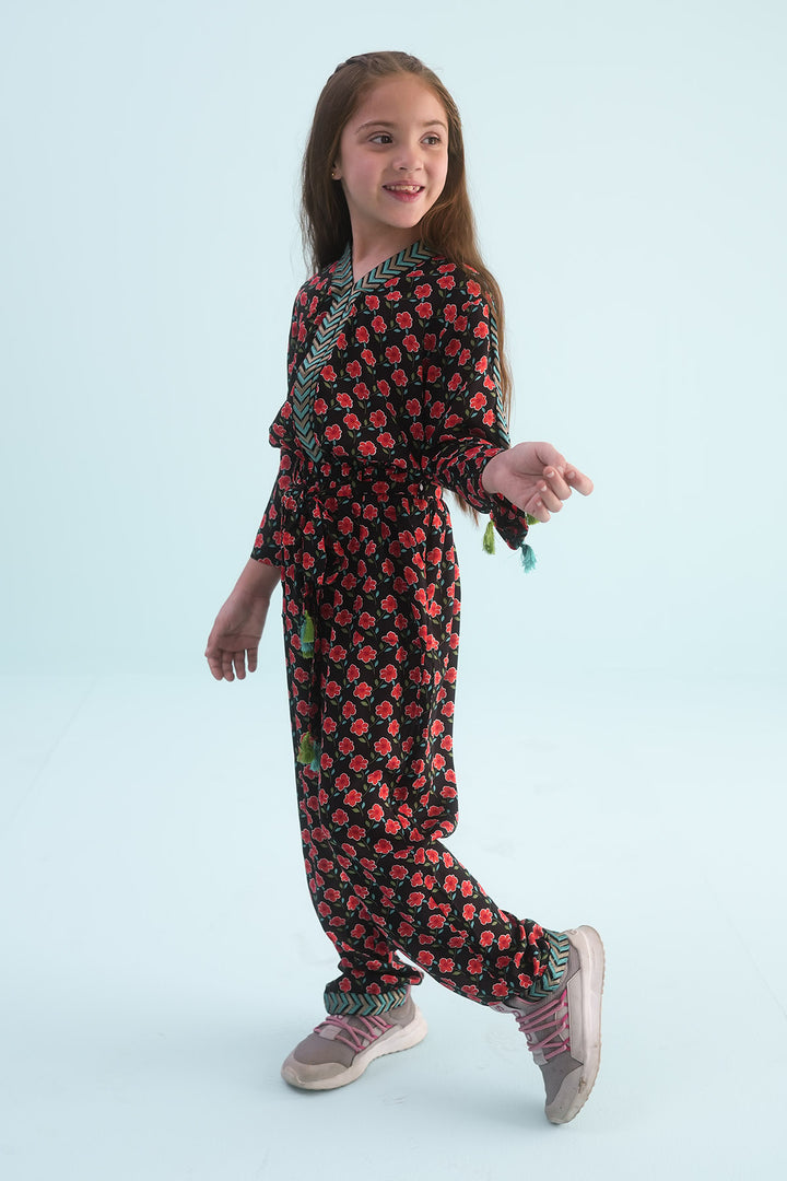 Linen Printed Jumpsuit - Wear Ochre