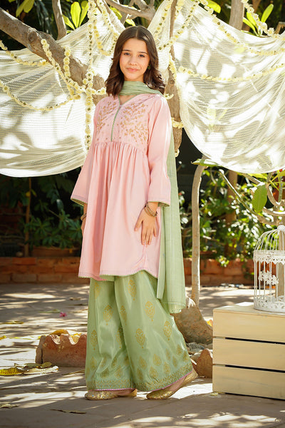 Cotton Silk Hand Adda Work 3 Pc Suit