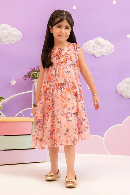 Best Printed Chiffon Dress - Wear Ochre -