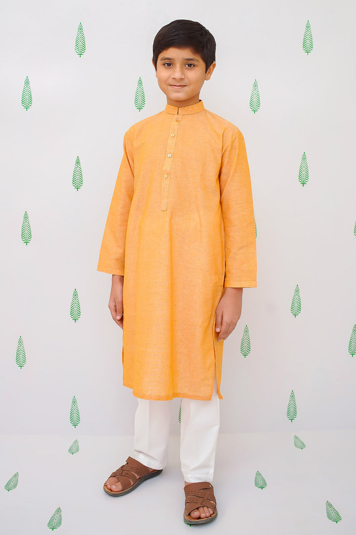 Multi Yarn Cotton Kurta + Trouser - Wear Ochre