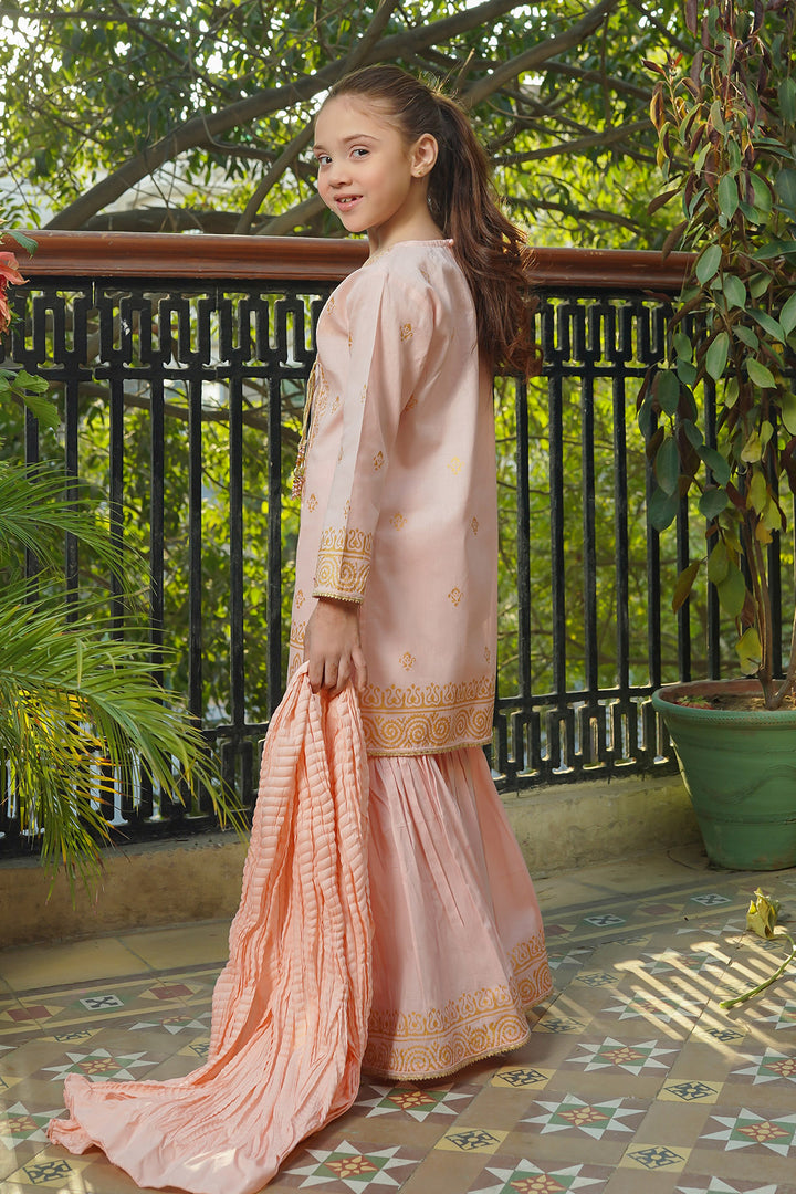 Cotton Printed 3 Pc Suit - Wear Ochre