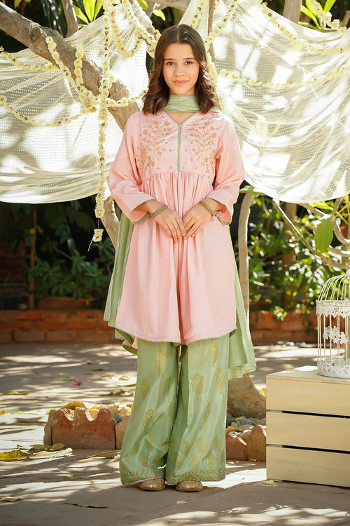 Best Cotton Silk Hand Adda Work 3 Pc Suit - Wear Ochre -