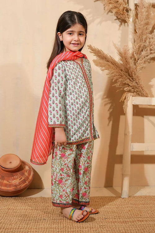 Best Swiss Lawn Digital Printed 3 Pc Suit - Wear Ochre -