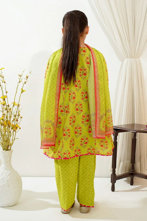 Best Swiss Lawn Digital Printed 3 Pc Suit - Wear Ochre -