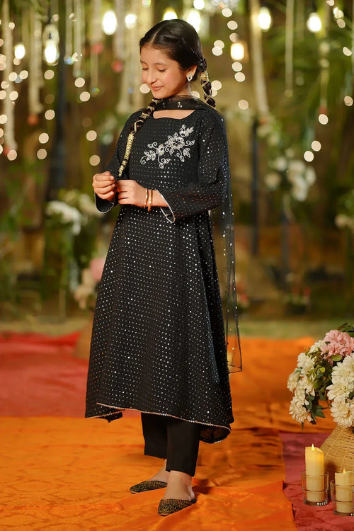 Best Sequence Net Hand Adda Work 3 Pc Suit - Wear Ochre -
