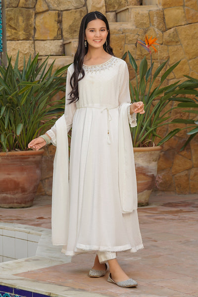 Georgette Hand Adda Work 3 Pc Suit