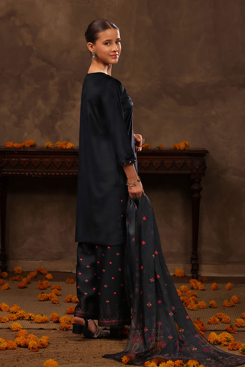 Velvet Hand Adda Work 3 Pc Suit
