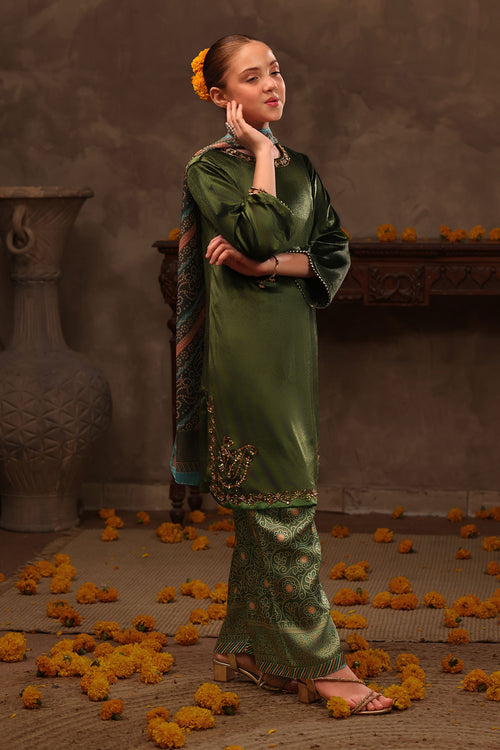 Velvet Hand Adda Work 3 Pc Suit