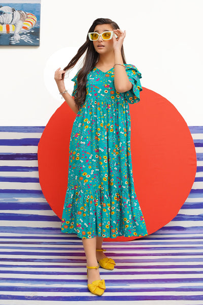 Boski Linen Printed Dress