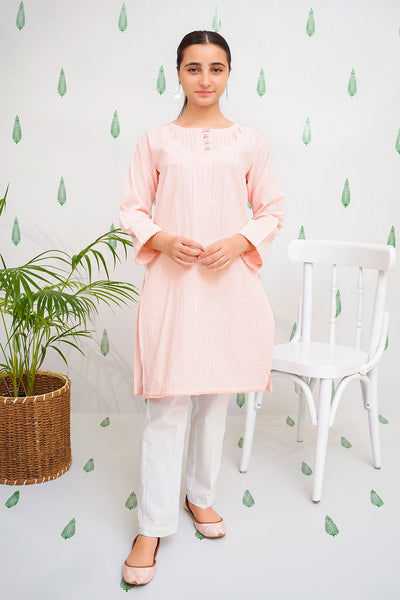Cotton Broschia Embellished 2 Pc Suit
