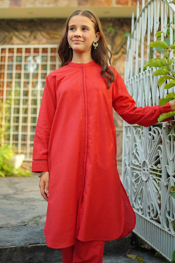Cotton Karandi 2 Pc Suit - Wear Ochre