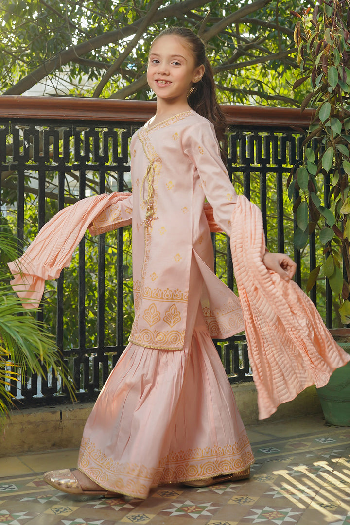 Cotton Printed 3 Pc Suit - Wear Ochre
