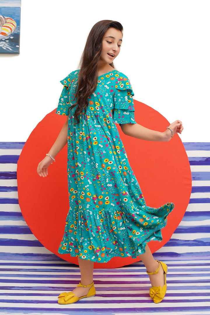 Boski Linen Printed Dress - Wear Ochre