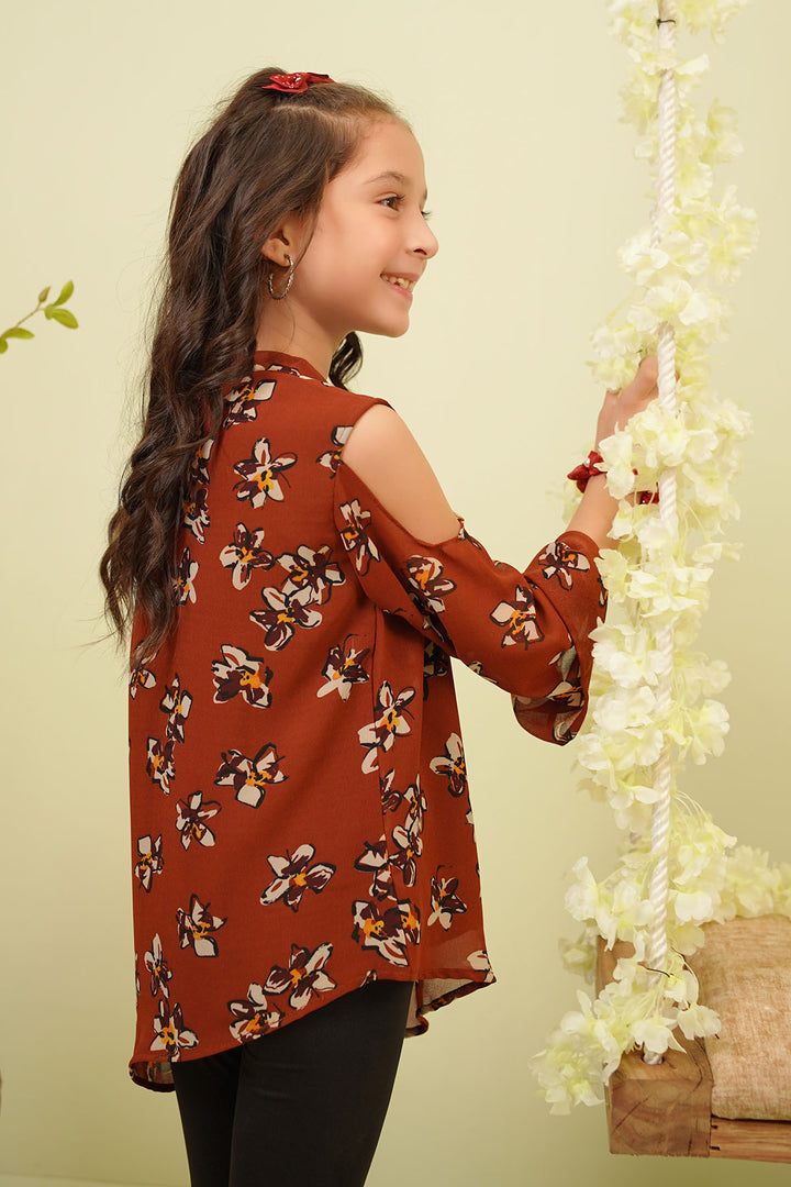 Printed Chiffon Top - Wear Ochre