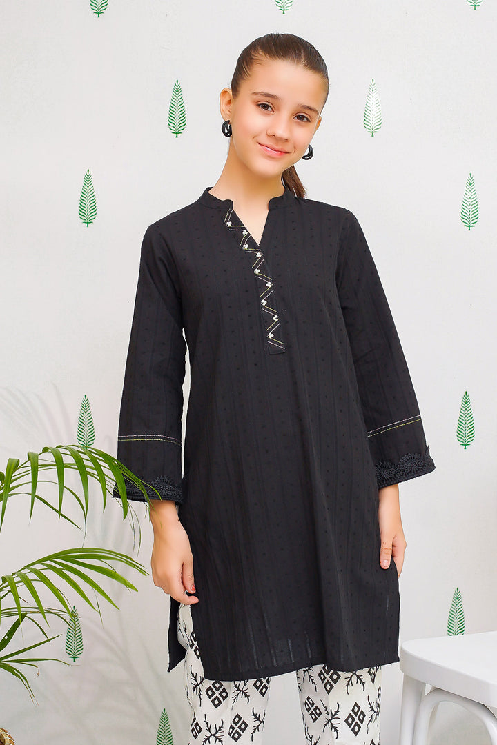 Cotton Broschia Embellished 2 Pc Suit - Wear Ochre