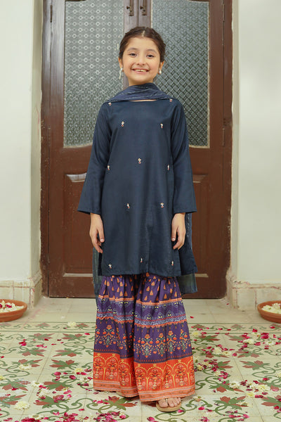 Cotton Silk Hand Adda Work 3 Pc Suit