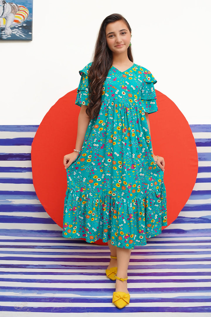 Boski Linen Printed Dress - Wear Ochre