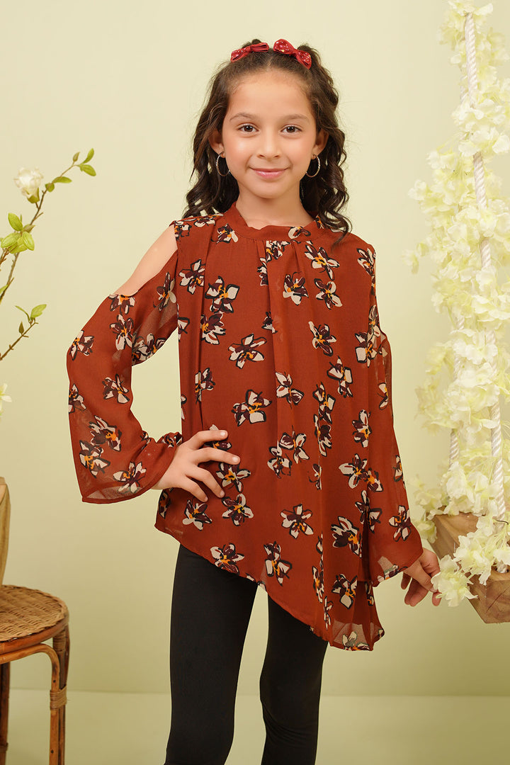 Printed Chiffon Top - Wear Ochre
