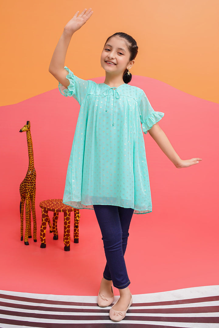 Zari Chiffon Top - Wear Ochre