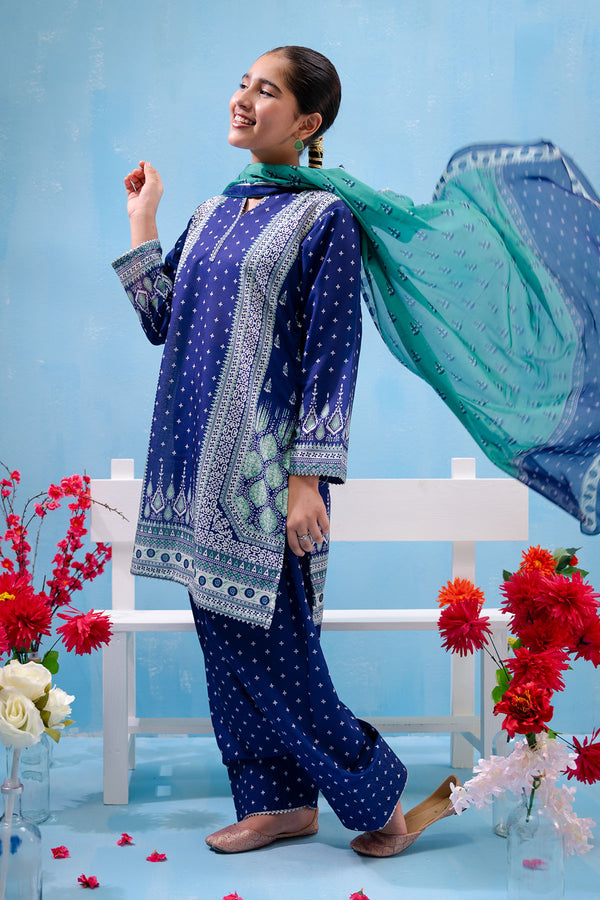 Swiss Lawn Digital Printed 3 Pc Suit