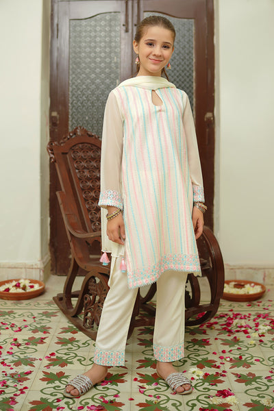 Chiffon Embroidered 3 Pc Suit