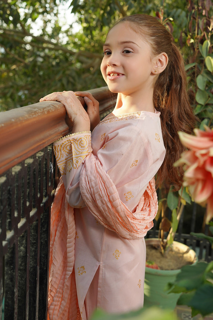 Cotton Printed 3 Pc Suit - Wear Ochre