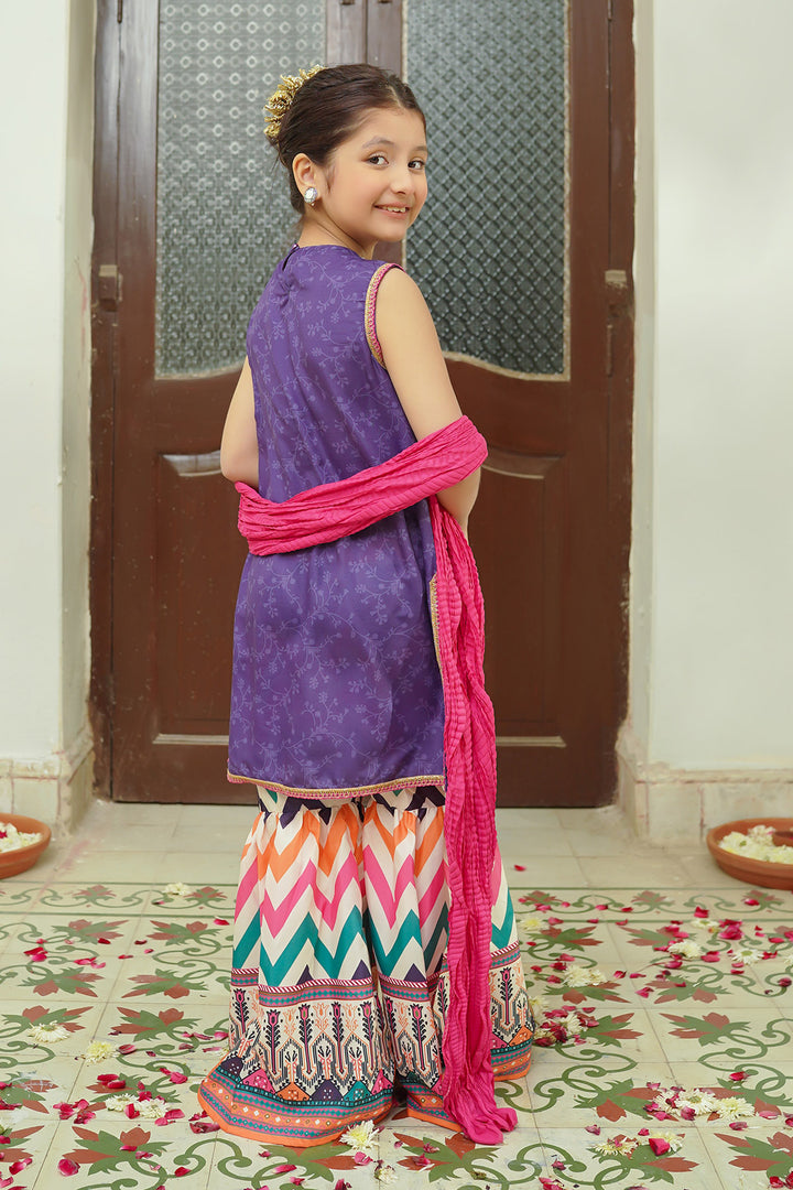 Digital Printed Swiss Lawn 3 Pc Suit - Wear Ochre